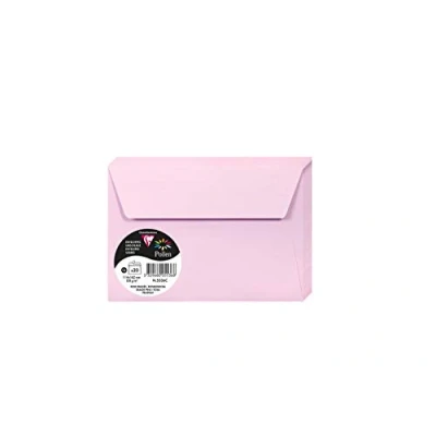 Image de Pack de 20 enveloppes Pollen C6 114 x 162 mm Rose dragée