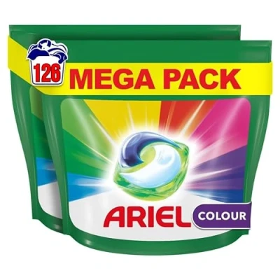 Afbeelding van Ariel pods All in 1 color 126 wasbeurten voordeelverpakking