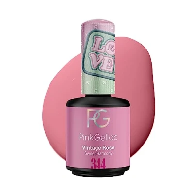Afbeelding van Pink Gellac 344 Vintage Rose Gel Nagellak 15 Ml