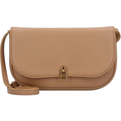 Afbeelding van COCCINELLE Leren Schoudertas Avondtas Magie Mini Bag Skin Lichtbruin