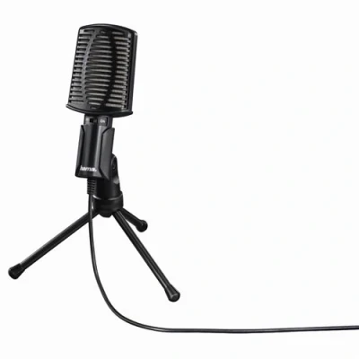 Image de Hama &quot;MIC USB Allround&quot; Microphone noir Certifié Skype