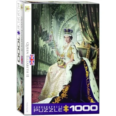 Afbeelding van Eurographics puzzel Queen Elizabeth II 1000 stukjes