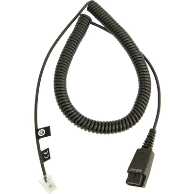 Afbeelding van Jabra 01.01.8800 Telefoonheadset kabel 2.00 m Zwart
