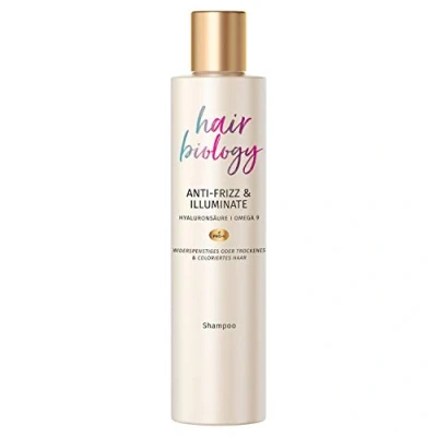 Afbeelding van Hair Biology Anti kroes &amp; illuminate shampoo 250 ml voor weerbarstig of droog en gekleurd haar, menopauze, haarverzorging