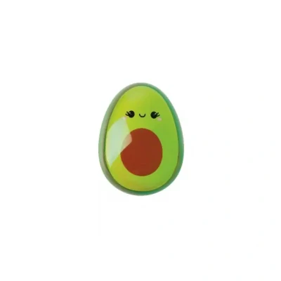 Afbeelding van Legami Ontwarrende haarborstel, 6,8 x ,5 cm, Amazing Hair, thema, los elke knoop op zonder het haar te trekken of beschadigen, flexibele tanden van verschillende hoogtes, avocado