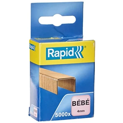 Afbeelding van Rapid nietjes Bébé, verkoperd, doos van 5000