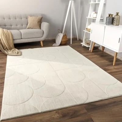 Afbeelding van Paco Home Vloerkleed Woonkamer Laagpolig Patroon Scandinavisch Boho Geometrisch 160x220 cm