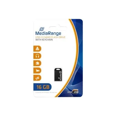 Afbeelding van MediaRange USB Nano geheugenstick (16 GB, A, 2.0), stick, Zwart