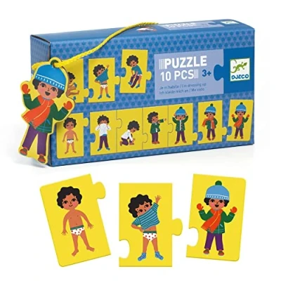 Image de Puzzle frise Djeco Je m&#039;habille