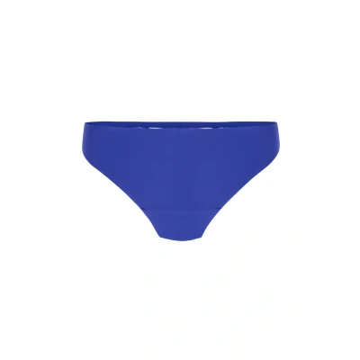 Afbeelding van Hunkemöller Dames Lingerie Invisible string Lace Back Blauw maat XS