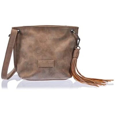 Afbeelding van Fritzi aus Preußen Schoudertas Leo Fritzi03 Crossbody Taupy Oud roze