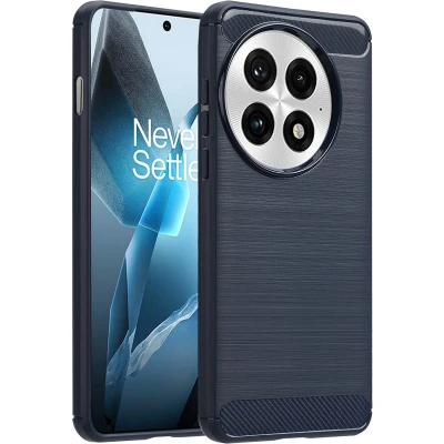Afbeelding van imoshion Hoesje Geschikt voor OnePlus 13 Siliconen Brushed Backcover Donkerblauw