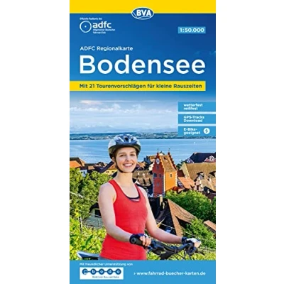 Afbeelding van Regionalkarte Bodensee cycling map