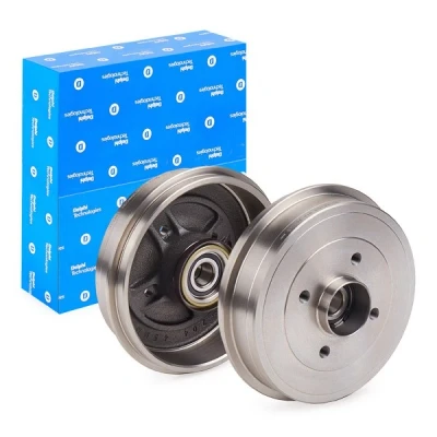 Afbeelding van DELPHI BFR595 Remtrommel Met ABS sensorring, wiellager, lager 234 203 DACIA: Sandero I, LOGAN MCV 2