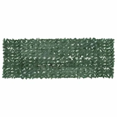 Afbeelding van Balkonscherm met donkergroene bladeren 300x100 cm