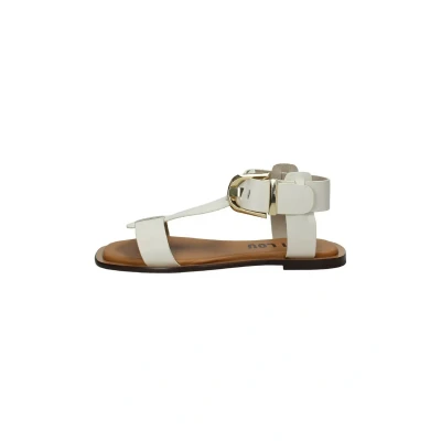 Afbeelding van Bibi Lou Bassi Sunny Sandalen, Dames, Maat: 40, Off white Leer
