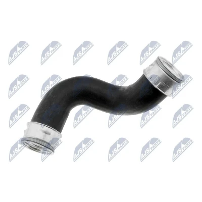 Afbeelding van NTY GPP VW 010 Laadluchtslang Rubber met voering van stof VOLKSWAGEN: Golf 4, 4 Variant, Bora Saloon, SEAT: Leon I Hatchback, AUDI: A3 Hatchback