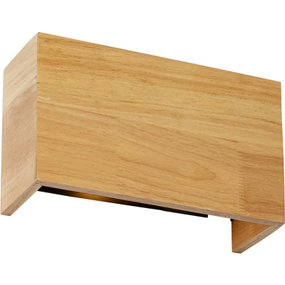 Afbeelding van QAZQA Smart wandlamp eiken hout 24 cm incl. Wifi G9 Otan