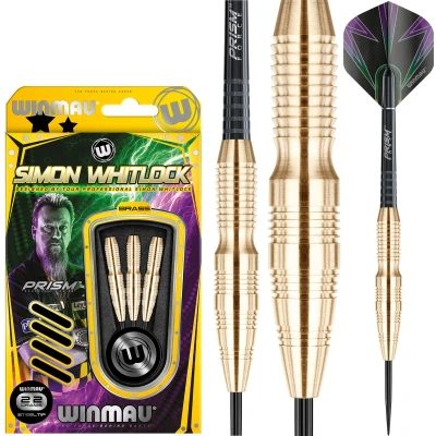 Afbeelding van WINMAU Simon Whitlock Brass: Steeltip Tungsten Dartpijlen Professioneel 22g