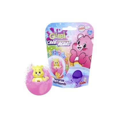 Afbeelding van Simba Glibbi Care Bears Surprise 105953970 Badbom in 1 van de 4 kleuren, met verrassingsfiguur, verzamelfiguur, 100 g, vanaf 3 jaar