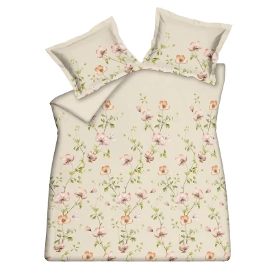 Afbeelding van Vandyck Blossom Breeze Dekbedovertrekset Cream Tan Lits jumeaux (240x200/220 + 2 Slopen)