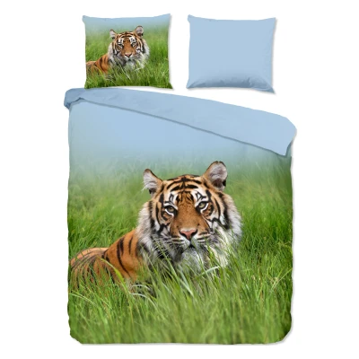 Afbeelding van Good Morning Dekbedovertrek &quot;tijger&quot; Multi (200x200/220 cm) Katoen