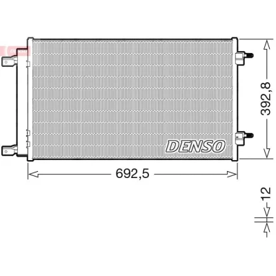 Afbeelding van DENSO DCN20047 Condensor Airco Met droger
