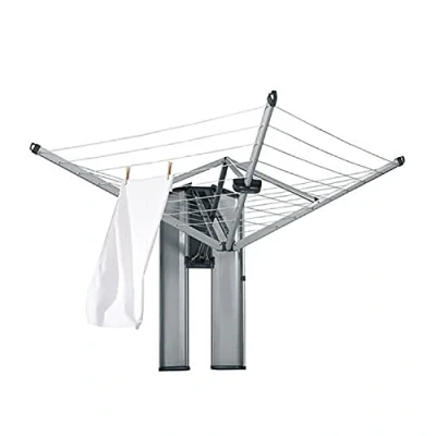 Image de Brabantia Wallfix Séchoir Mural avec Boîte de Protection, Métal Argent