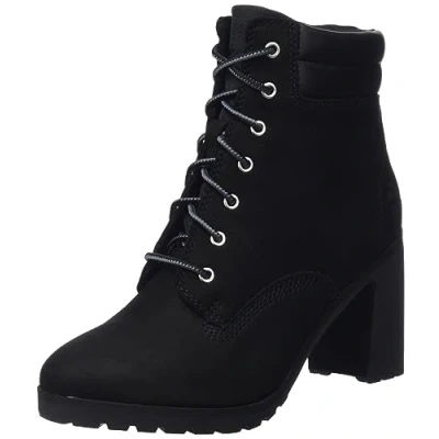 Afbeelding van Timberland Allington dubbele kraag modieuze dameslaarzen, Nubuck zwart