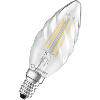 Afbeelding van Ledvance LED Classic E14 Kaars Filament Helder 4W 470lm 827 Zeer Warm Wit Vervangt 40W