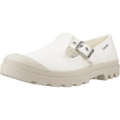 Afbeelding van Palladium Pampa M Washed Mary Jane Flat voor dames, Zacht wit., 41 EU