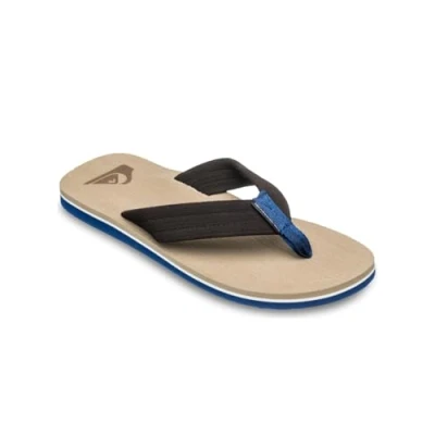 Afbeelding van Quiksilver Molokai Layback Textured Teenslippers, Heren, Maat: 41, Snd brown Kunststof/ nylon