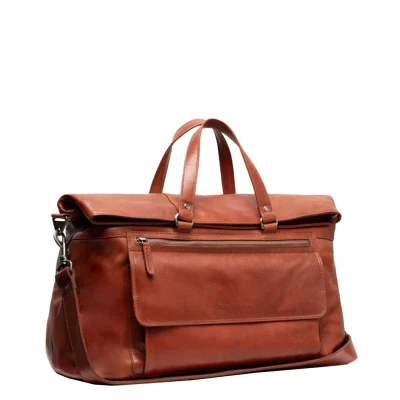 Afbeelding van Leren Weekendtas Cognac Lazio