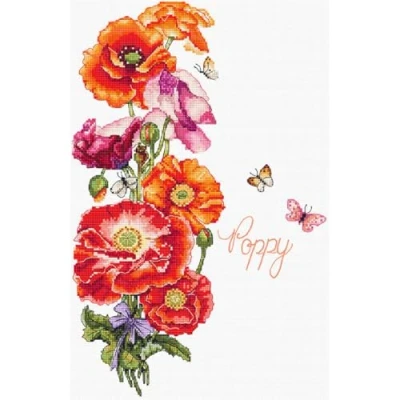 Afbeelding van Leti Stitch Poppy borduren (pakket) L8075