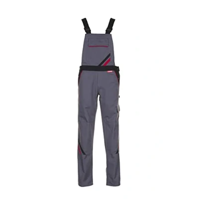 Afbeelding van Planam Highline tuinbroek voor dames, leisteen, zwart/rood, 91,4 cm