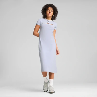 Image de Robe midiÃ  dÃ©coupe WARDROBE ESS Femme