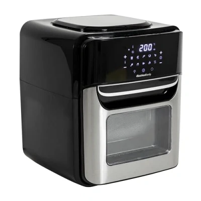 Afbeelding van Melchioni 118340034 friteuse Enkel 12 l Vrijstaand 1700 W Heteluchtfriteuse Zwart, Roestvrijstaal