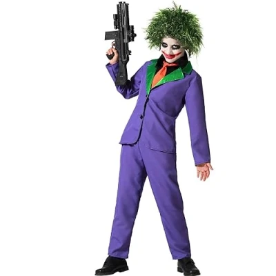 Afbeelding van Kostuums voor Kinderen Paars Clown Maat 5 6 Jaar