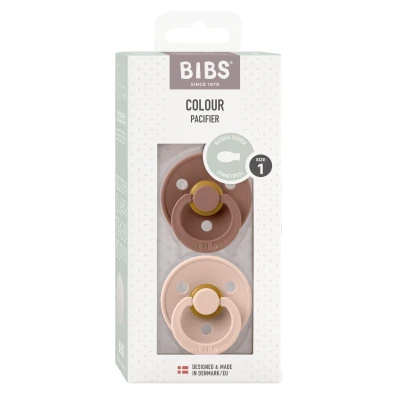 Afbeelding van BIBS Colour Fopspeen Symmetrisch Stage 2 Woodchuck/Blush Duopack