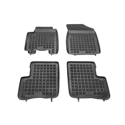 Afbeelding van REZAW PLAST 201408 Vloermatset Rubber voor en achter 4 Zwart Op maat gemaakt TOYOTA: Yaris I Hatchback