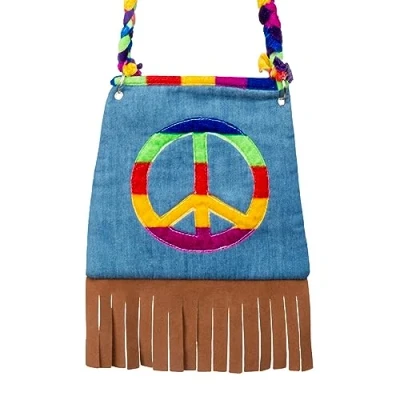 Afbeelding van Boland Schoudertasje Peace Volwassenen Vrouwen Hippie 60&#039;s &amp; 70&#039;s Flower Power