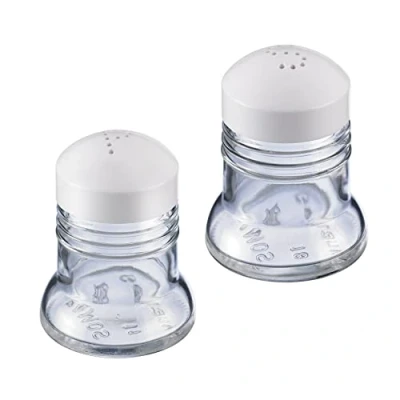 Afbeelding van Westmark Zout en peperstrooier inhoud 40 ml glas/kunststof Paris transparant wit 63062270