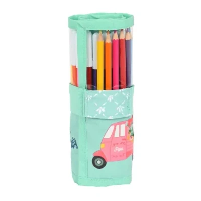 Afbeelding van Schooletui met Accessoires Glow Lab Pepa Furling Groen (27 Onderdelen)