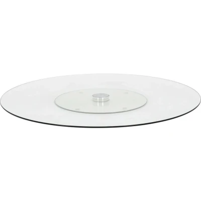 Afbeelding van VidaXL Serveerbord draaiend 60 cm gehard glas transparant