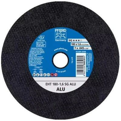 Afbeelding van PFERD EHT 180 1,6 SG ALU 61326119 Doorslijpschijf recht mm 25 stuk(s) Aluminium, Non ferrometaal