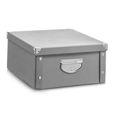 Afbeelding van Zeller Storage Box, cardboard, grey