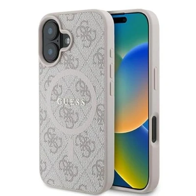 Afbeelding van Guess GUHMP16MG4GFRP iPhone 16 Plus 6,7&quot; roze/roze hardcase 4G Ring Classic Logo MagSafe