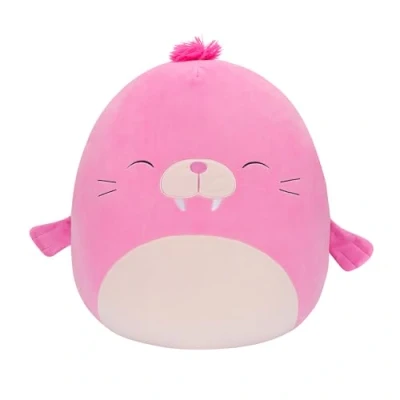 Image de Squishmallows Originaux 50cm Pepper Le Morse Rose, Ajoute à Ton équipe, Peluche Ultra Douce