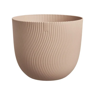 Afbeelding van Elho Sereh Rond 30 Bloempot voor Binnen &amp; Buiten 100% Gerecycled Plastic Ø 29.5 x H 25.3 cm Koele Klei