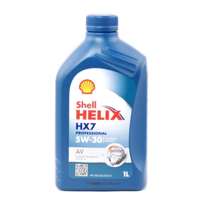 Afbeelding van Shell Helix HX7 Professional AV 5W 30 1L Motorolie 550046311 VOLKSWAGEN: Golf 7, Passat B5 GP Saloon, Transporter 5, KIA: Sportage III, IV